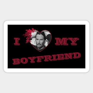 I Love My Boyfriend_Keanu Reeves Sticker